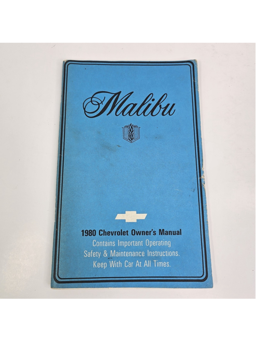 1980 Chevrolet Malibu Owner’s Manual OEM GM Chevy Guide Book Original Vintage